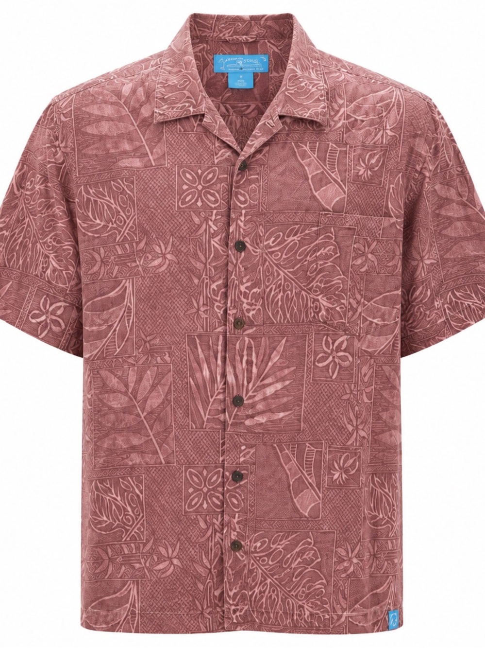 North 44 Hawaiian shirt. Size medium. 100% cotton coral/shrimp color.